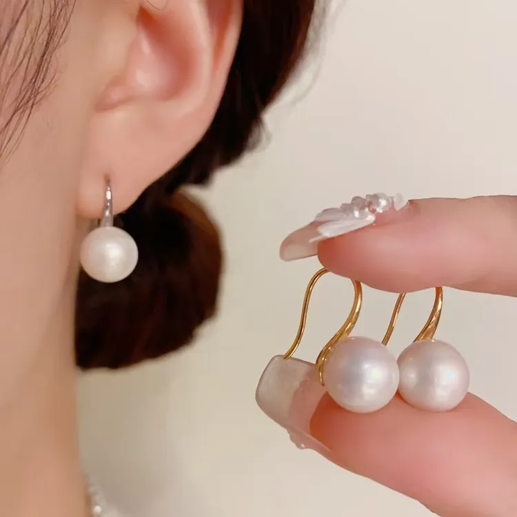 铜合金仿珍珠耳饰 【95】网红高跟鞋气质轻奢时尚百搭