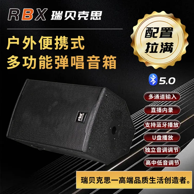 瑞贝克思{裸机}RBX-T28户外多功能弹唱音箱