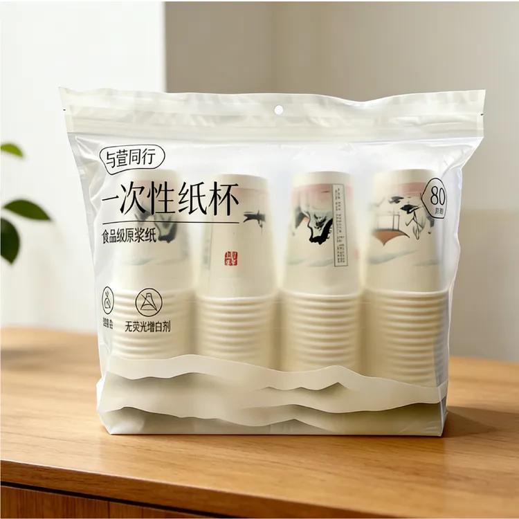 食品级原浆木一次性纸杯*2袋
