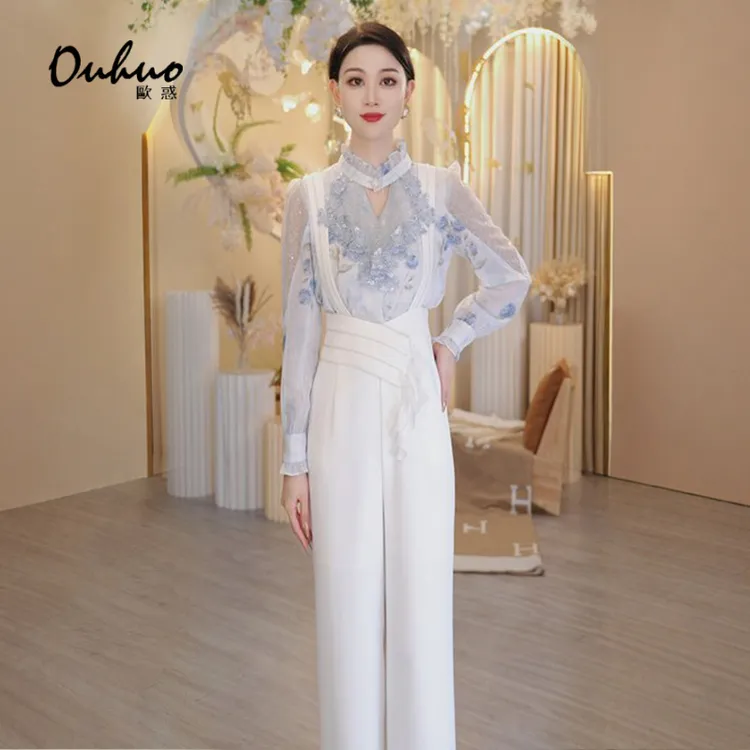 【木木定制】法式显瘦气质时尚背带裤OHPAH12222