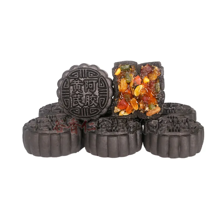 【低油少甜】黄芪阿胶老五仁月饼山东阿胶中秋节传统手工月饼1