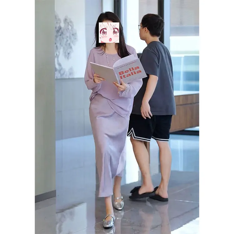 纯欲时尚气质轻熟风套装女夏季爆款长袖防晒衣高级感缎面半身裙子