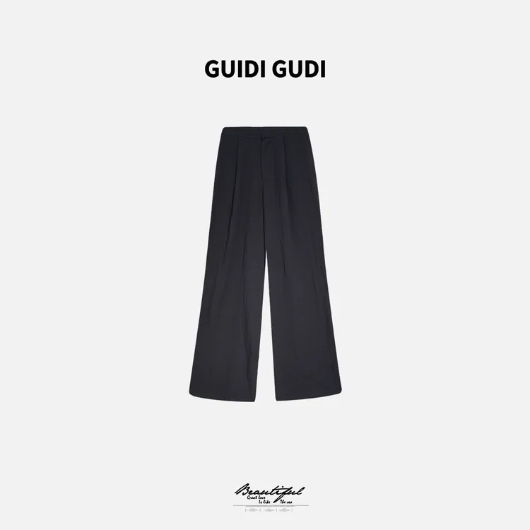 GUIDI GUDI【克莱因梦境】气质重工休闲裤 /黄加蓝K9521375H