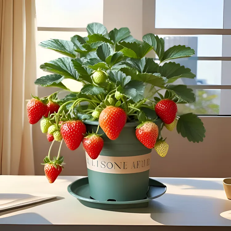 淡雪宝珠盐莓一号冰糖芯香野草莓苗盆栽种植观景果植物果香甜饱满