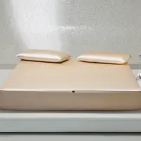 床笠水光系列床品透气舒适丝滑纯色机洗夏日床品