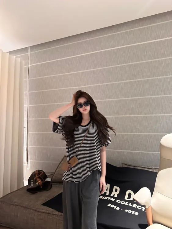 【素时回忆】条纹 短袖