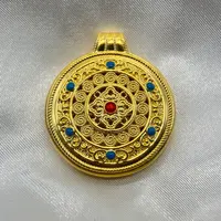 足金饰品/珐琅花八宝罗盘/2.05/1B121801-2.05/h