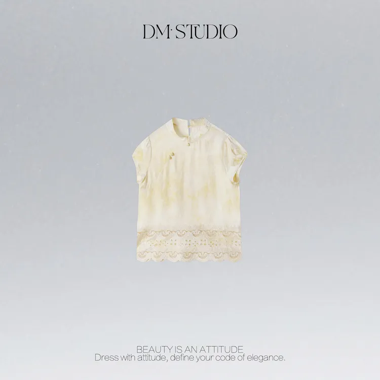 •STUDIO/精致复古新中式高级感气质提花立领上衣2506XZS/6854