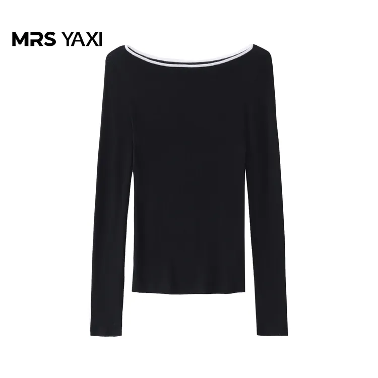 Mrsyaxi拼色时尚羊毛针织衫YX5082601