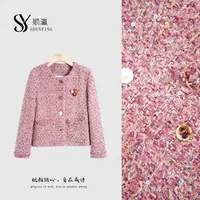 【仟娜】温柔又显白~高级感重工细闪亮片轻奢羽绒外套SY76YRF7336