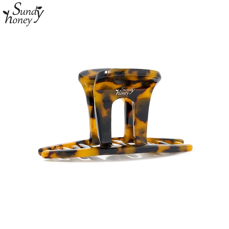 鱼妈专属SUNDYHONEY法式气质醋酸抓夹女款高级感鲨鱼夹极简线条发夹盘发