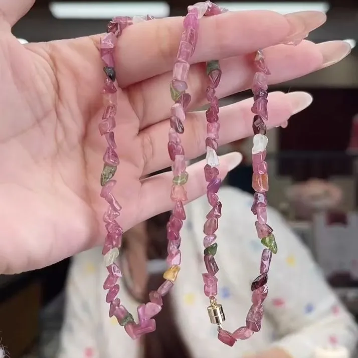 01370508碧玺/未镶嵌碧玺项链多样性发货8