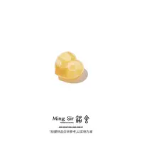 【铭舍 爱心浓白花微瑕】蜜蜡爱心文玩珠宝手工雕桃心爱心-7.21