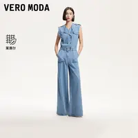 Vero Moda牛仔裤2025新款含棉莱赛尔无袖宽松连体裤老钱325364002