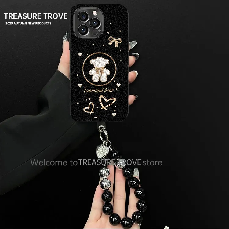 适用于苹果17华为OPPO小米VIVO高颜值创意新颖电镀小羊皮壳BG0294