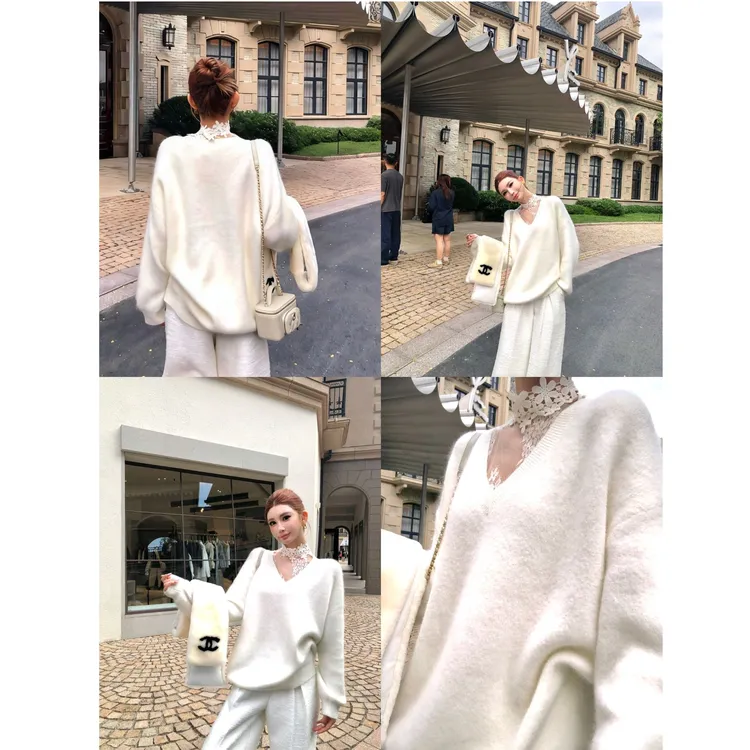 婉君【千金公主】“560g羊毛+兔毛 雪雕纱线”重磅毛衣LWJ25D4M3814