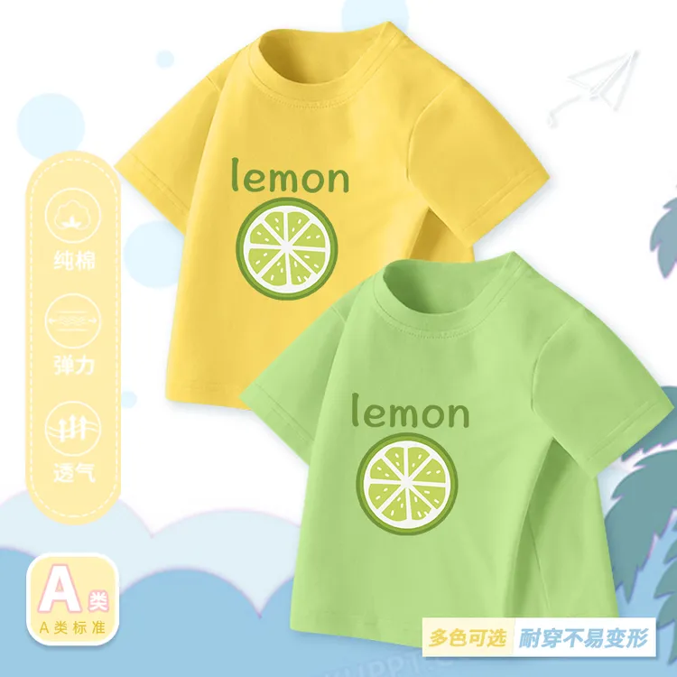16a类t恤短袖儿童2025新款纯棉消暑短袖上衣T恤纯棉半袖衫潮  