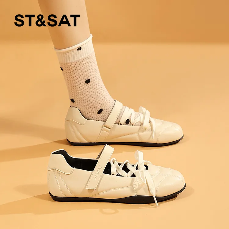 星期六女鞋旗舰店轻便平底芭蕾舞鞋玛丽珍2025夏新款软底潮牌百搭