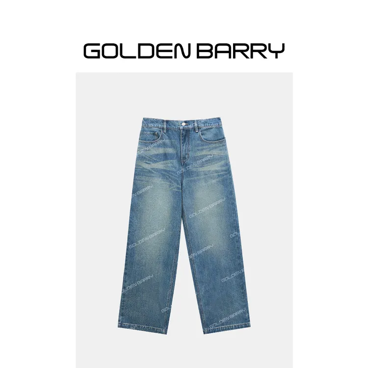 GOLDENBARRY|501137“旧梦蓝调”复古牛仔裤