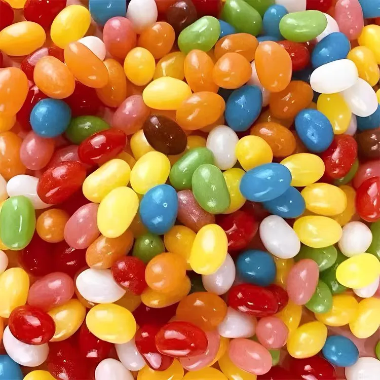 吉利混合水果味彩虹软糖豆果汁软糖儿童休闲小零食水果糖