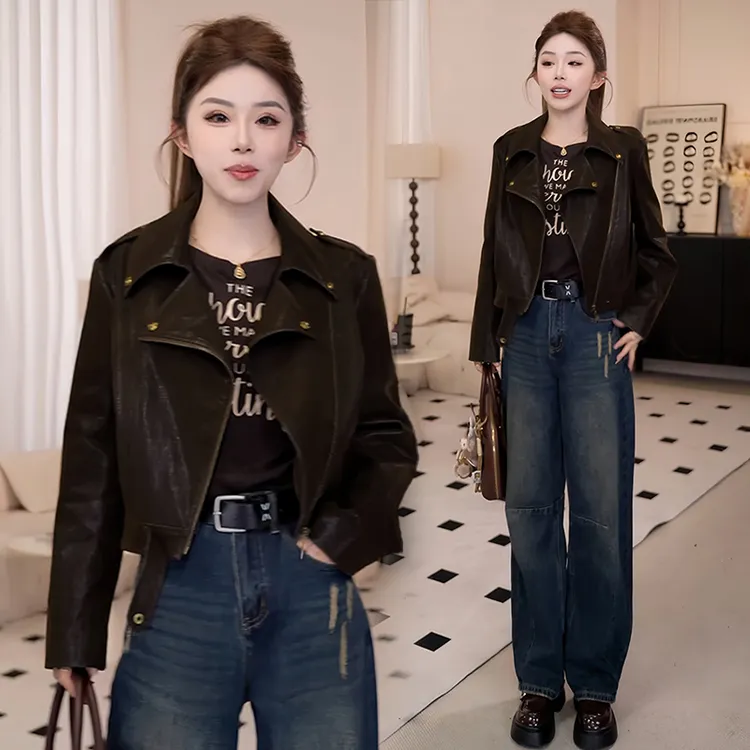 慵懒风时髦气质夹克短外套女2025年秋冬新款设计感显瘦开衫上衣