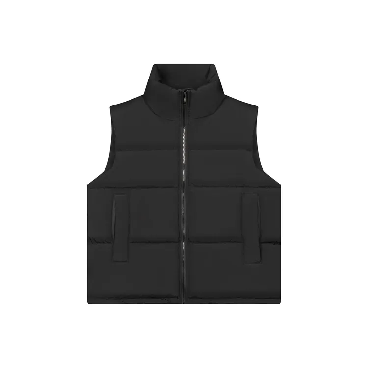 美式潮牌时尚常规短款宽松马甲棉服加厚保暖外套男搭配卫衣棉坎肩