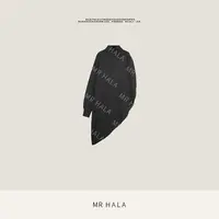 MRHALA 芸柔细织羊毛一体织斜襟半领斗篷式外套女 LM41120