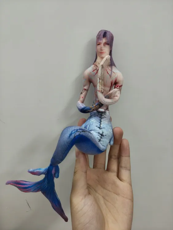 利莫里亚海神祁煜套装老鼠干恋与深空骨架玩偶可固定姿势