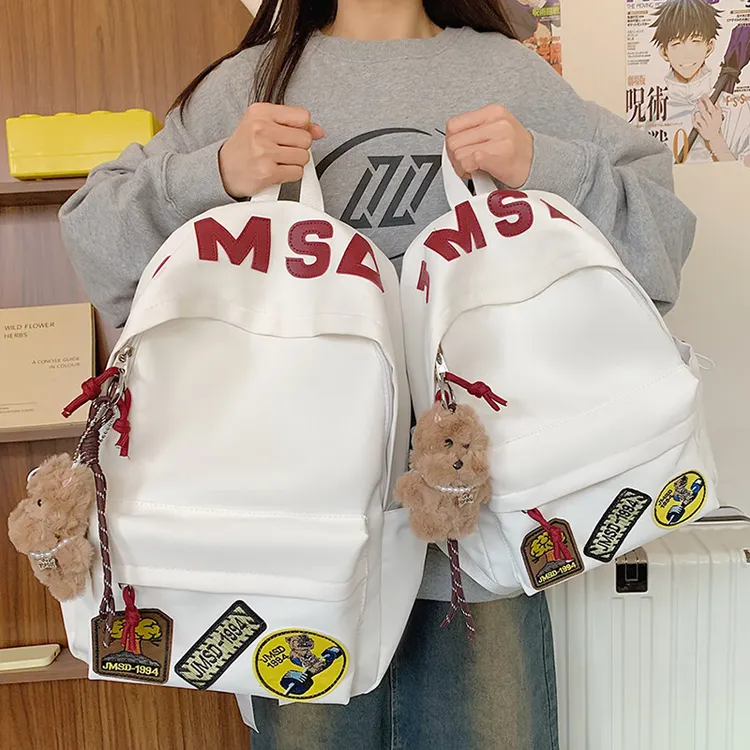 2025新款韩版原宿风双肩包女士轻便时尚旅行书包