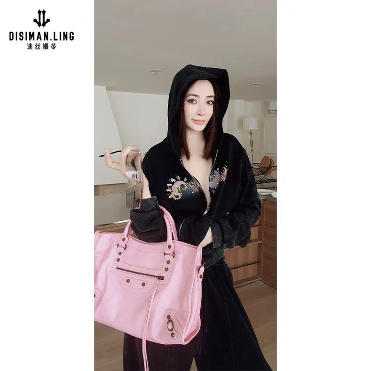 【迪丝嫚苓】黑灰色套装 时尚休闲小众优雅原创设计秋冬运动套装女