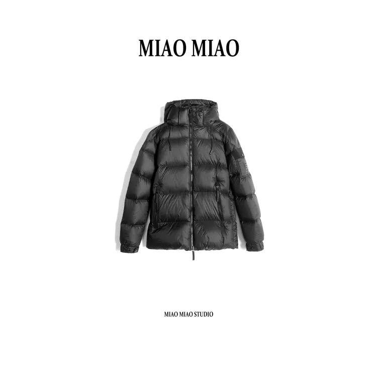 【闻冉】徐淼淼冬季穿搭90白鹅绒时尚休闲保暖连帽鹅绒服CL1588