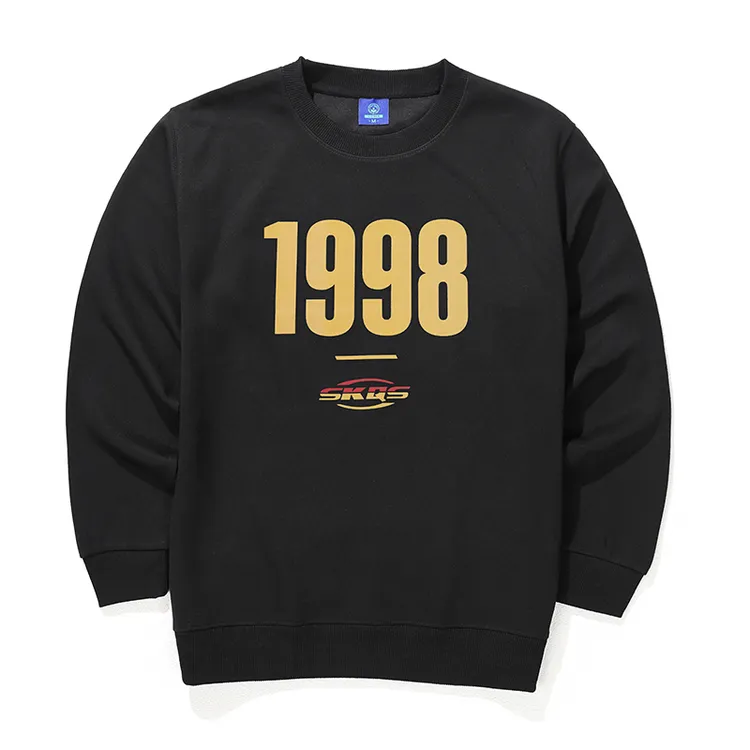 世凯琪品牌加绒套头运动男女同款长袖印花男士冬季宽松运动卫衣