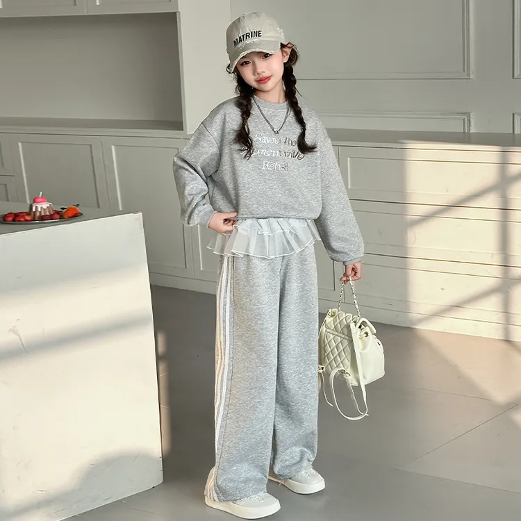 女童春装两件套2025春秋新款女孩套装中大童洋气时髦童装韩系穿搭