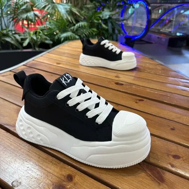 男士厚底透气轻便时尚百搭休闲运动鞋包头时尚休闲鞋