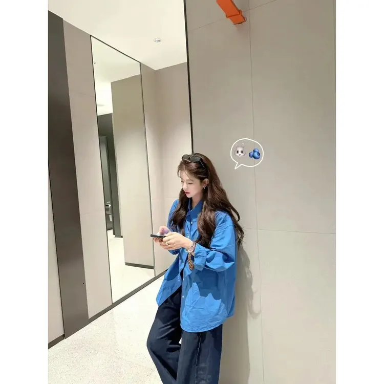 衬衫女款外穿高级感显白减龄洋气2025春夏薄款长袖开衫外套上衣