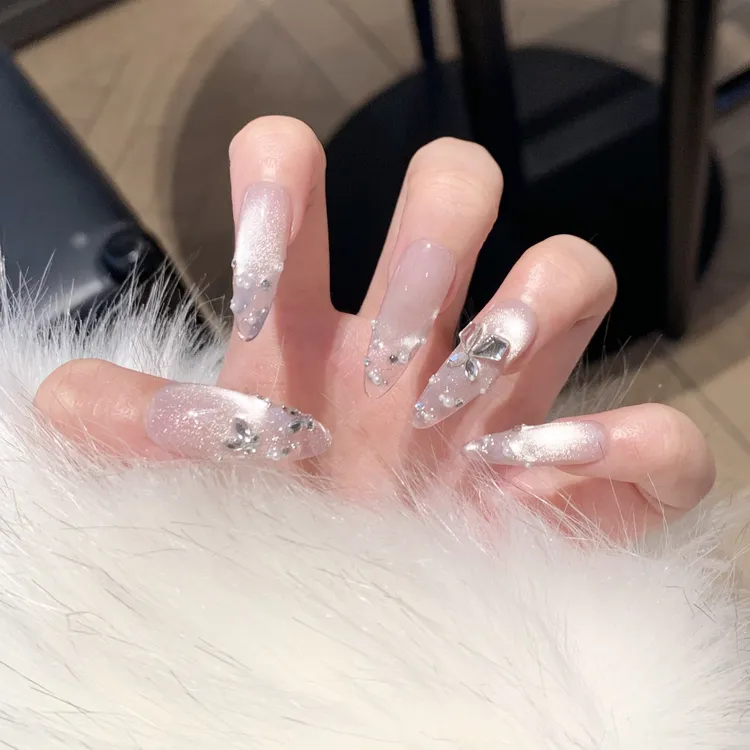 【光与蝶】Ukulele设计施家全华清透纯欲温柔感轻奢穿戴甲