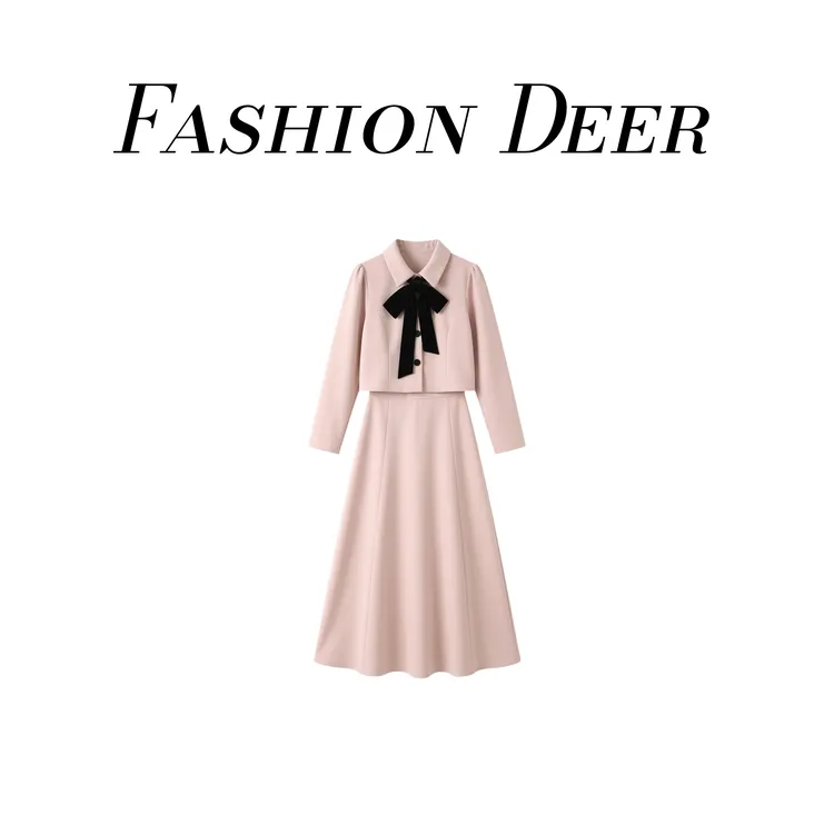 2026冬季大方得体穿搭一整套温柔风超好看短外套半身裙两件套装裙