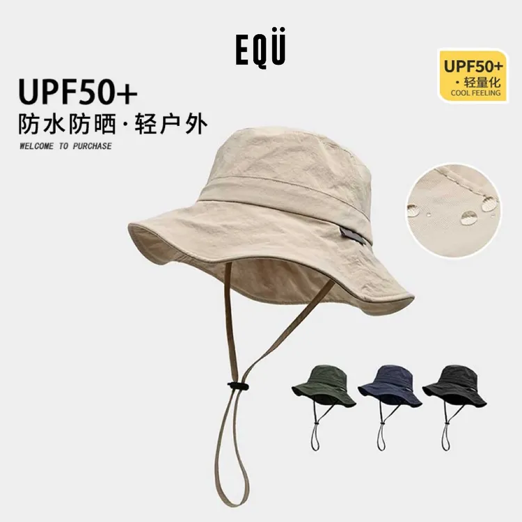 山系露营美式工装风户外钓鱼帽可折叠遮阳渔夫帽Camping Hat