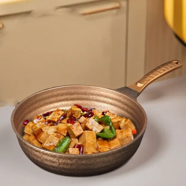 瑕疵进口黄金锅划痕磕碰裸锅电磁炉可用质保三个月没盖子