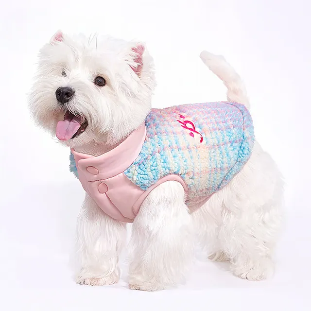 狗狗衣服秋冬款宠物棉服可牵引冬季防寒保暖西高地小型犬马甲背心