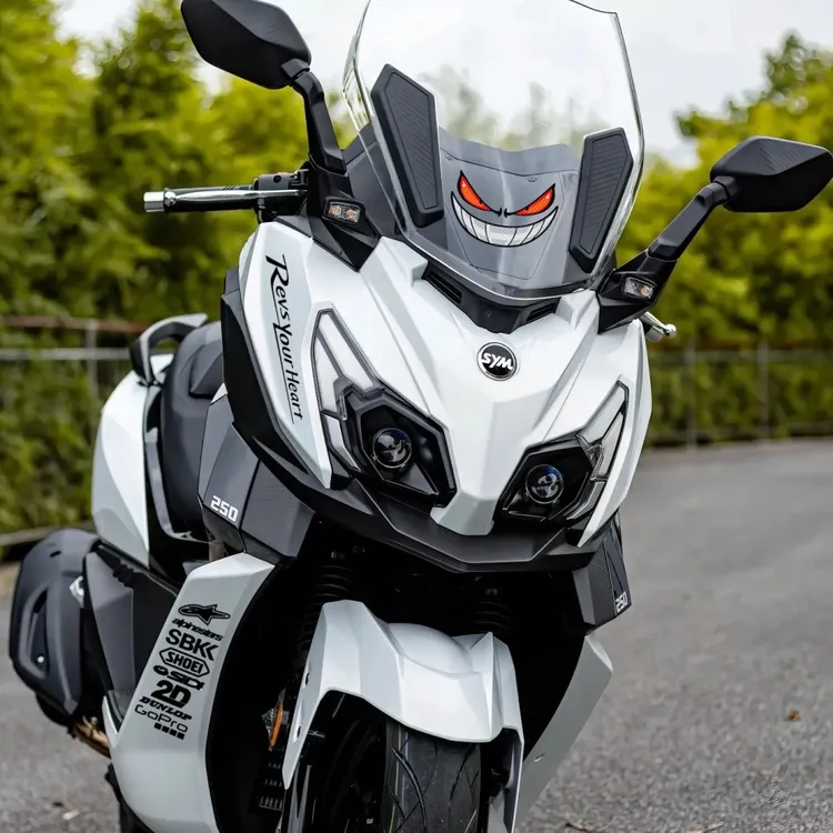 Sport字母拉花适用三阳Cruisym巡弋250改装饰贴纸风挡贴轮毂贴