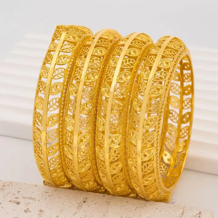 合金手镯 民族风金色复古中式镀金色龙凤百搭镯子珠宝女款