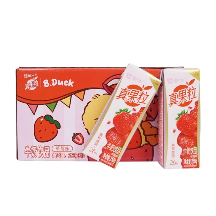 10月蒙牛真果粒250g*12盒超多果粒早餐囤货送礼