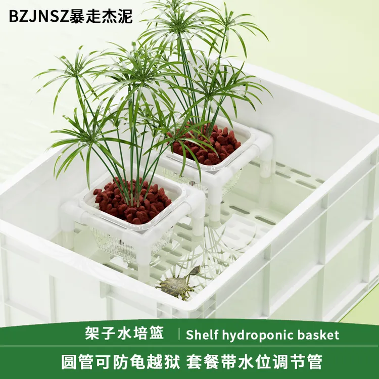 乌龟缸水培植物篮支架水植物定植篮鱼缸造景装饰水草种植杯龟箱托
