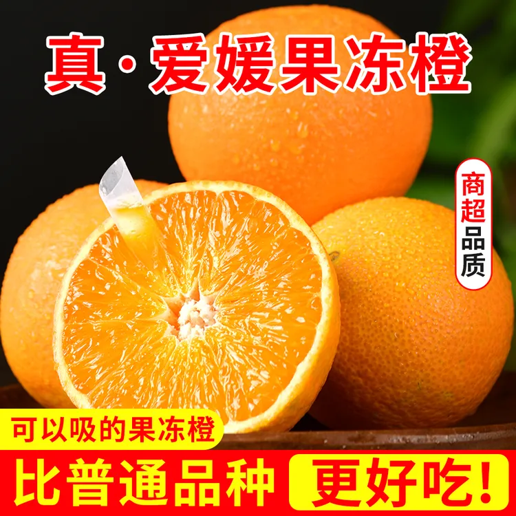 【可以吸的橙子】爱媛38号果冻橙皮薄无籽新鲜水果多汁红美人柑橘子