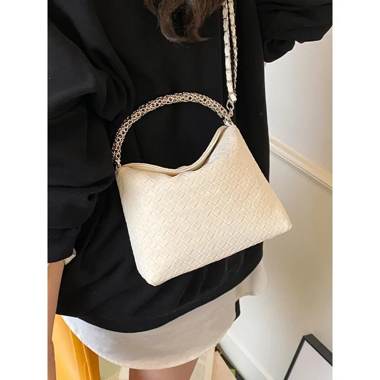 韩版高级质感简约百搭链条手提包包女2025夏季新款时尚通勤斜挎包