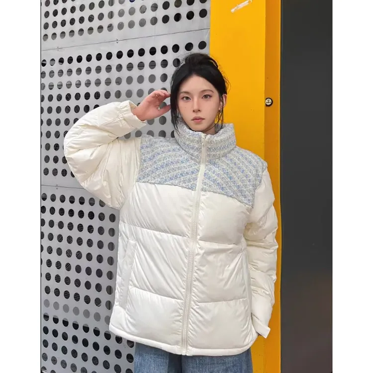 美式潮牌小香风秋冬服女冬季气质甜美好看加厚百搭衣外套