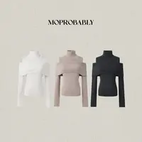 Moprobably李予诺「景初」时尚百搭羊毛混纺高领套头针织衫L5476145