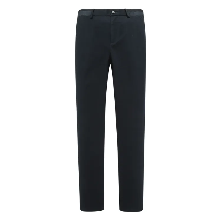 MY406美春秋厚度男式休闲裤 棉中腰修身商务休闲长裤 深蓝色弹力