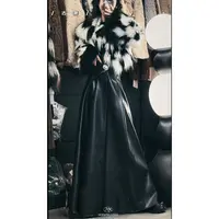 【赠腰带】三件套秋冬高级感外套女短款气质毛毛上衣显瘦半身裙套装